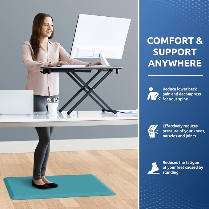 KitchenClouds Cushioned Anti Fatigue Rug 17.3"x28" Water Resistant Non Slip - Image 4