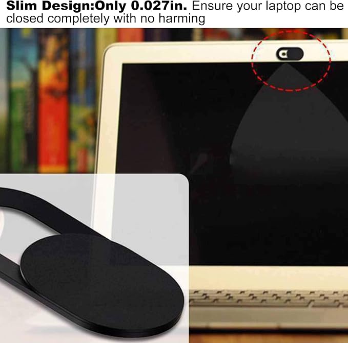 Webcam Cover Slide 0.027in Ultra Thin Web Camera Cover fits Laptop, Macboook Pro - Image 4