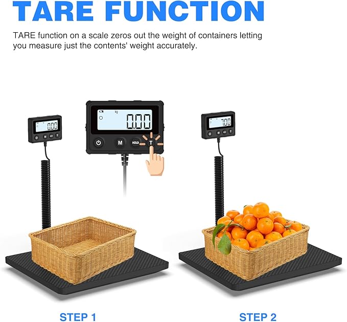 MAXUS Shipping Scale 440LB/10g Accuracy, Postal Scale for Packages with Hold and Tare Funtion, Digital Postage Scale for Luggage Warehouse Market & Home Use-DeskLoop Office