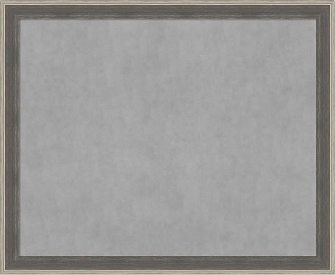 Amanti Art Grey Framed Magnetic Board 37x45 X-Large Vision Board by AmantiArt