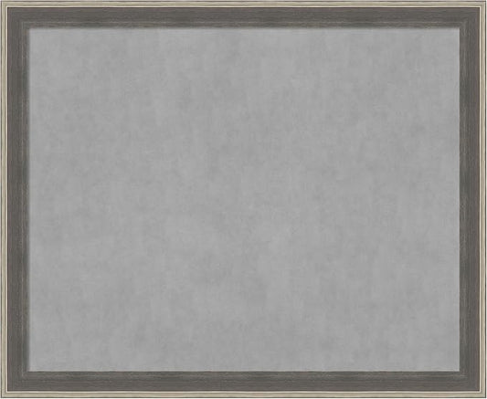 Amanti Art Grey Framed Magnetic Board 37x45 X-Large Vision Board by AmantiArt