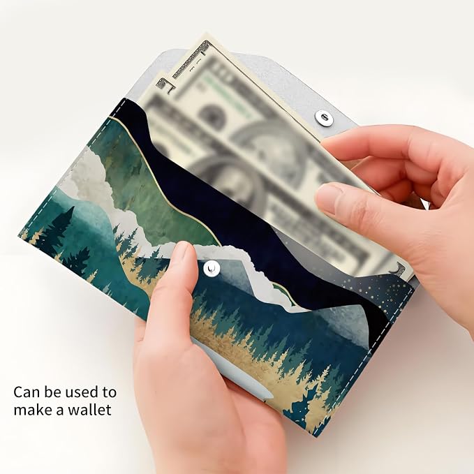 Cash Envelope Wallet Cute PU Leather Envelopes Bag - Image 4