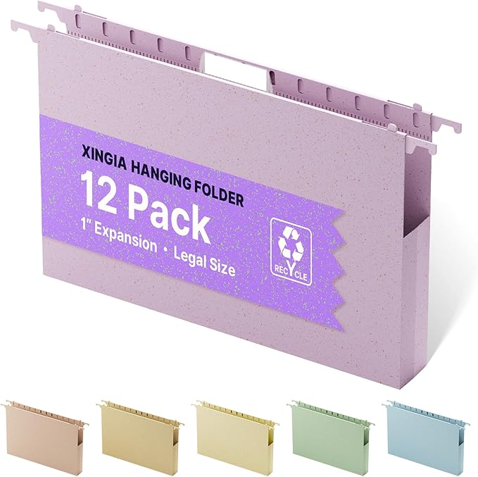 XINGIA Legal Size Hanging File Folders, Legal Hanging File Folders by Unknown