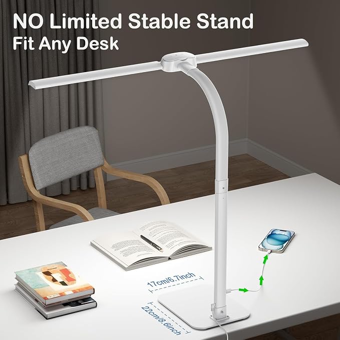 Desk Lamp with USB Charging Port - Image 5