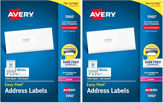 Avery Easy Peel Printable Address Labels by Avery