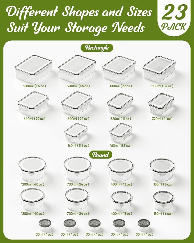 46 Piece Food Storage Containers - Image 2