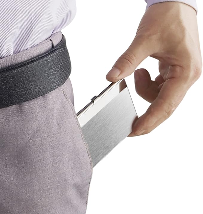 Business Card Holder, Slim Business Card Case - Image 5