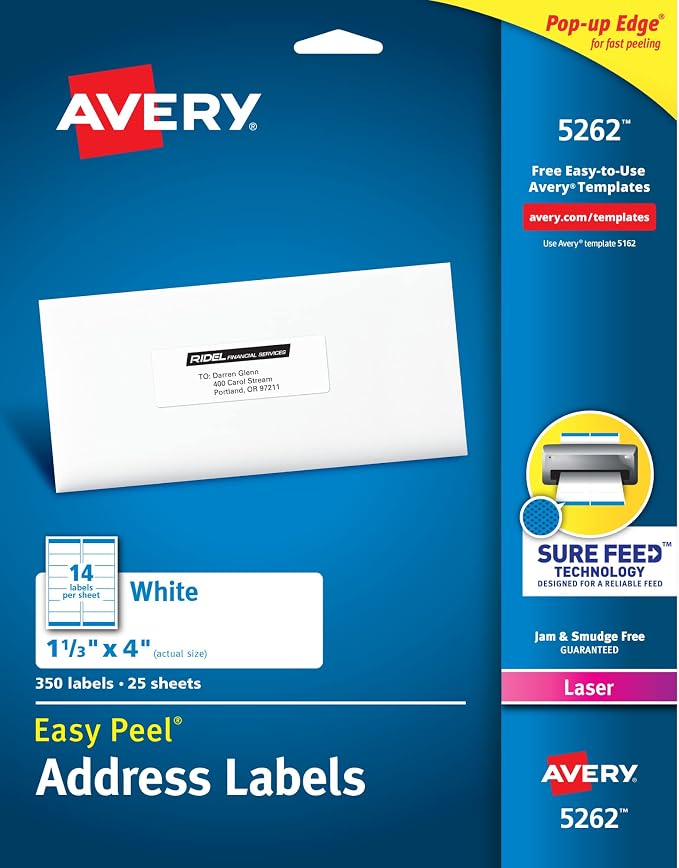 Avery Easy Peel Printable Address Labels by Avery