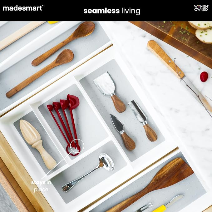 madesmart 4 Compartment Drawer Organizer, Office Tools, & Small Household Items - Image 3