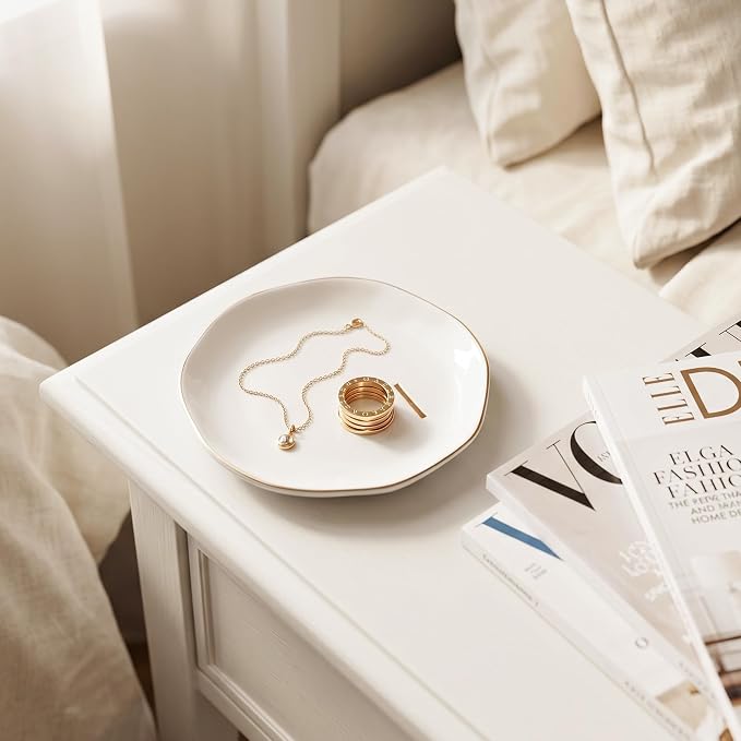 Ceramic Jewelry Tray, Personalized Initial Jewelry Dish - Image 6