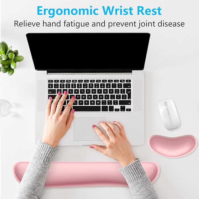 Dapesuom Enlarge Keyboard Wrist Rest, Memory Foam Wrist Cushion - Image 6
