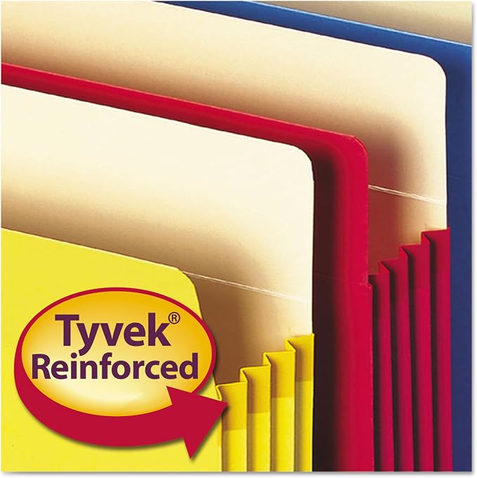 Smead File Pocket, Straight-Cut Tab, 3-1/2" Expansion, Letter Size, 5 per Pack - Image 3