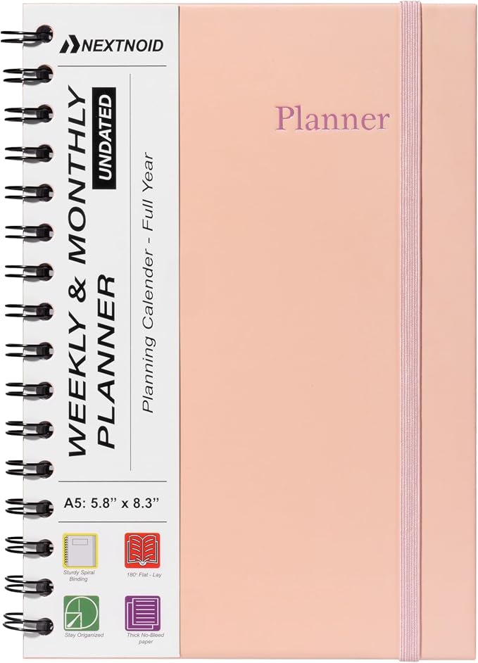 Undated Monthly and Weekly Planner by Nextnoid