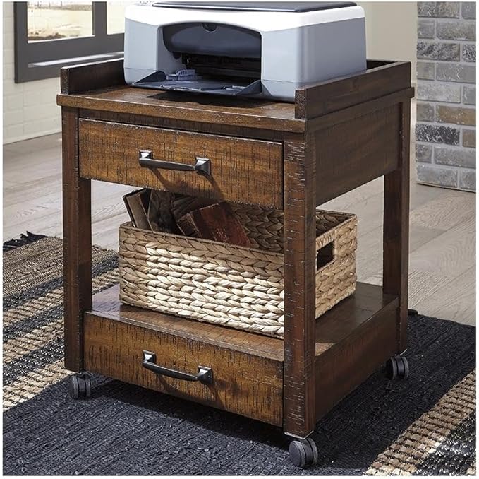 Signature Design by Ashley Baldridge Office Printer Stand, Electrical Outlets - Image 5