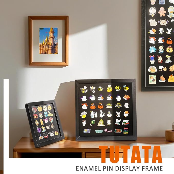 tutata 12x16 Pin Display Case, Enamel Pin Display Frame, Pin Collection Display - Image 7