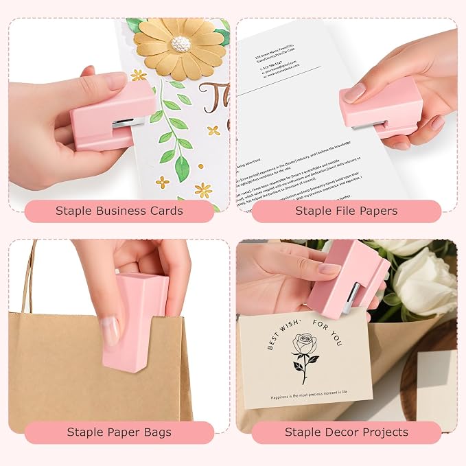 Mini Stapler - Small Cute Desk Staplers - 25 Sheet Capacity - Image 6