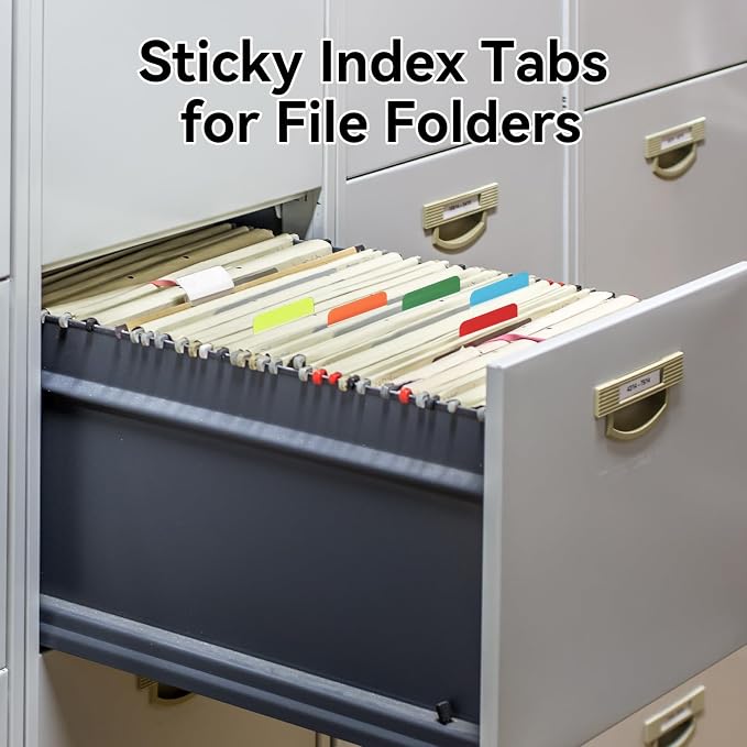 1200 Pieces Tabs 2 Inch Sticky Index Tabs, Writable File Tabs Flags - Image 5