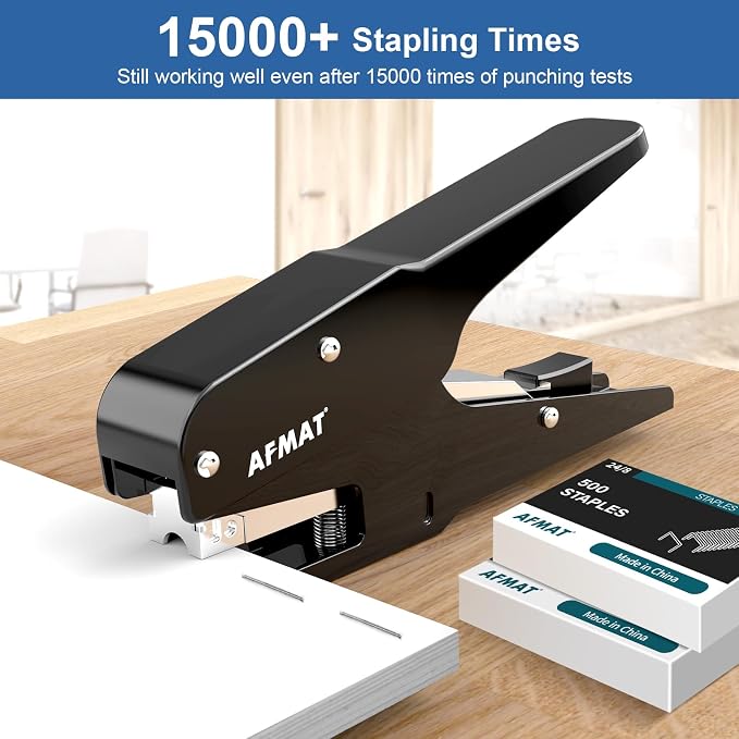 AFMAT Effortless Plier Stapler, Metal 35 Sheet Stapling Plier, 15000+ Stapling - Image 4