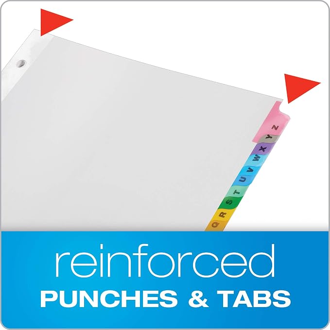 Cardinal Binder Dividers, A-Z Tabs, Customizable Table of Contents Page - Image 3
