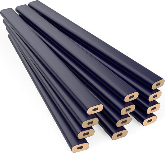 GRAPHITE Hard Lead Carpenter Pencil #2 Lumber Pencil Pack of 12 PCS by GRAPHITE