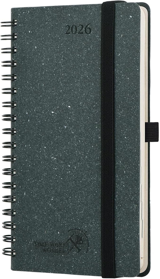 POPRUN 2026 Recycled Weekly Planner 12 Months Pocket Size by POPRUN