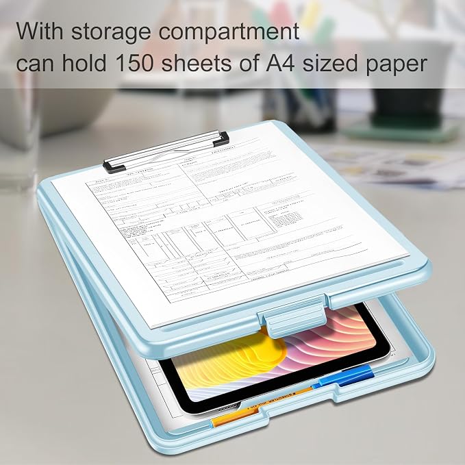 SITHON Nursing Clipboard with Storage, Heavy Duty Portable Writing Clipboard - Image 3