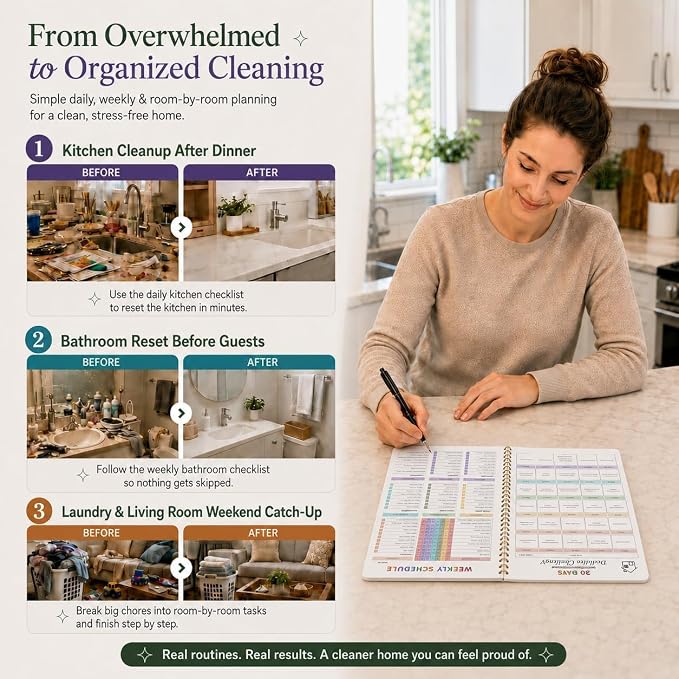 Adhd Cleaning Planner, Schedule&Checklist Organizer - Image 2