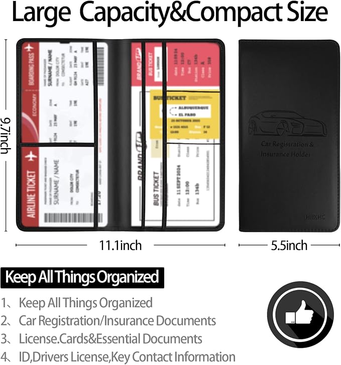 Car Registration and Insurance Card Holder - Image 5