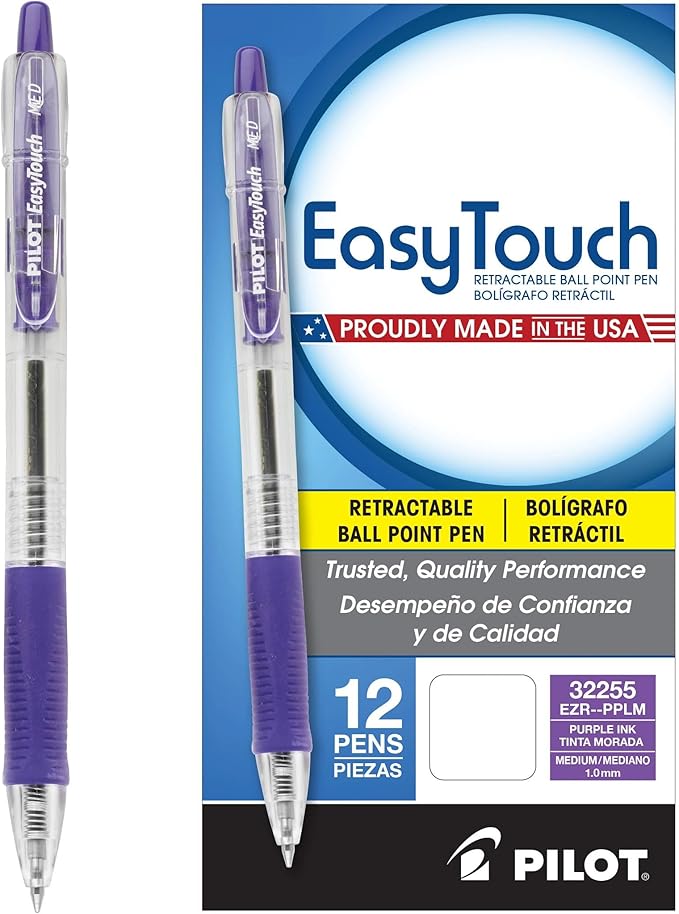 PILOT EasyTouch Refillable & Retractable Ballpoint Pens, Medium Point by PilotCorporationofAmerica