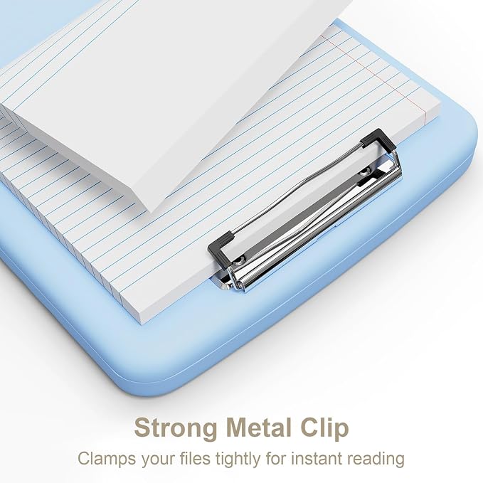 Piasoenc Clipboard with Storage, 8.5 x 11 Organization Box with Pen Holder and - Image 4