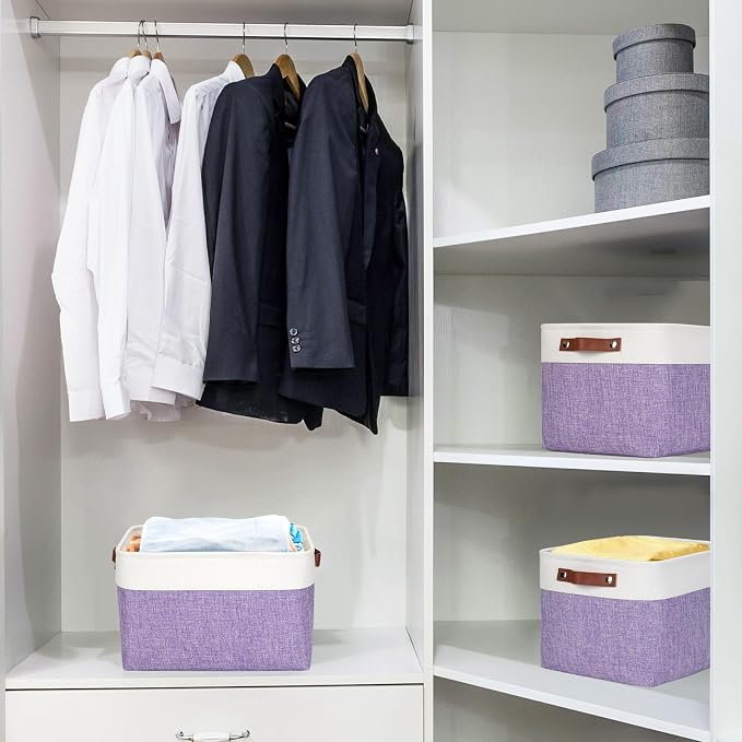 Bagnizer Storage Bins Large Fabric Storage Baskets - Image 2
