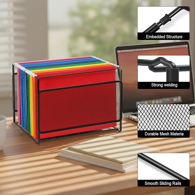 Comix Hanging File Organizer, Letter Size File Folder Organizer - Image 5