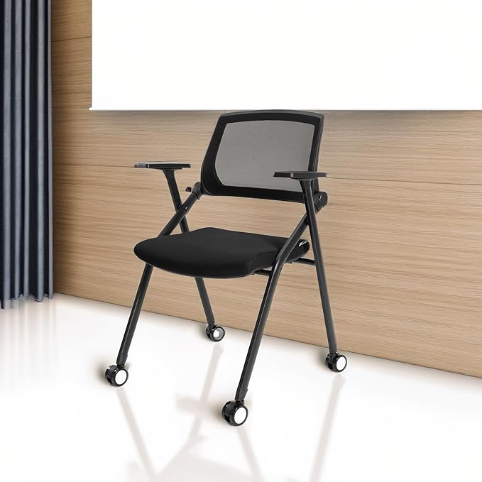 20 Pack Folding Chairs Capacity Portable Nesting Commercial Seat for School Events Office Picnic Kitchen Conference Waiting Training Room-DeskLoop Office