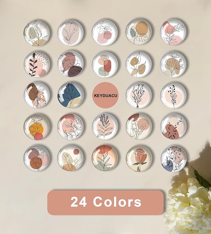 24 Glass Decorative Push Pins, Cute Bulletin Board Pins, Cute Thumbtacks - Image 6