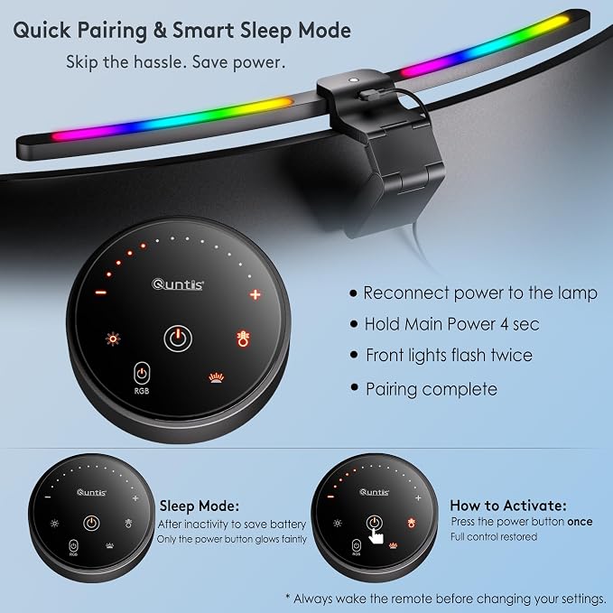 Quntis Curved Monitor Light Bar 15 RGB Backlight - Image 9