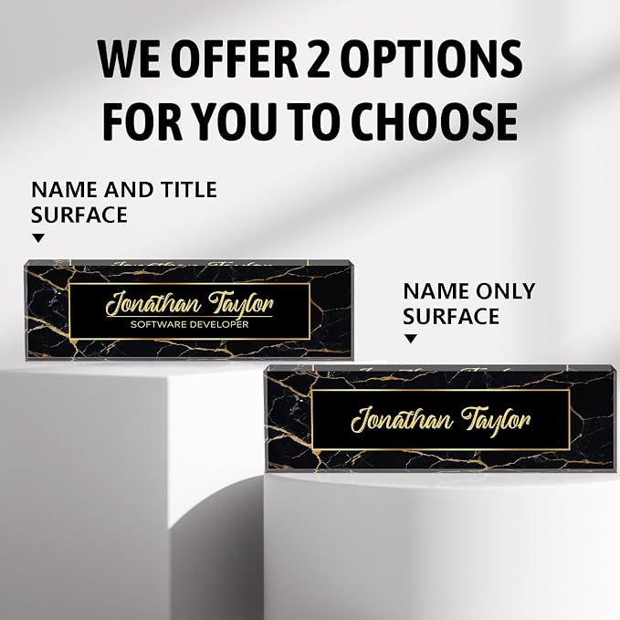 Custom Desk Name Plate Personalized, Acrylic Name Plate - Image 6