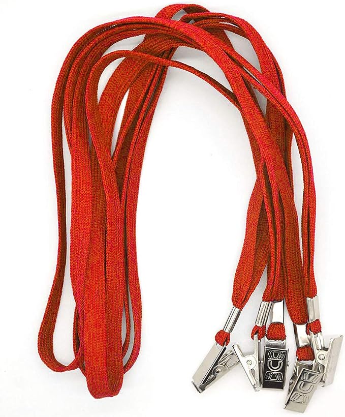 Bird Fiy Red Lanyards 100 Pack Bulk Badge Lanyards - Image 3