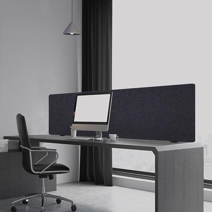 DouSeiAi Clamp-On Desk Divider, Desk Privacy Panel, Office Sound Absorbing - Image 5