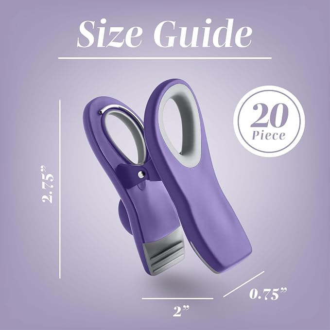 COOK WITH COLOR Bag Clips with Magnet- Food, Bag Clips - Image 3