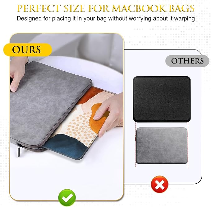 JIKIOU 3 Pack Mouse Pad with Stitched Edge, Portable Size-10.2x8.3in Boho | - Image 6