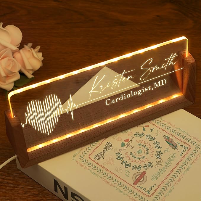 Custom Light Up Name Plate for Desk, Desk Name Plate Personalized - Image 6