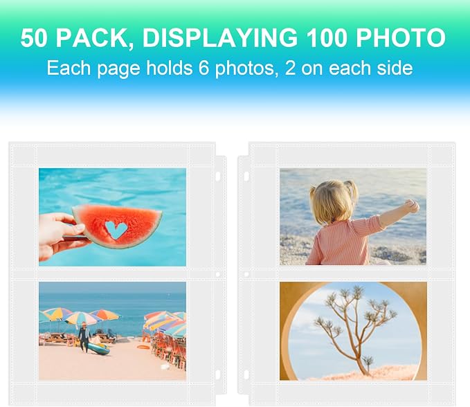 Aegero 25 Pack 4 x 6 Photo Sleeves - Image 3