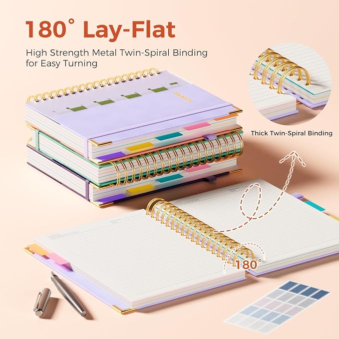 Line Hardcover Spiral Notebook - Image 3