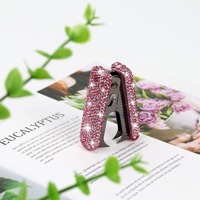 MultiBey Acrylic Staples Remover, Handmade Rhinestone Crystal Staple Removal - Image 5
