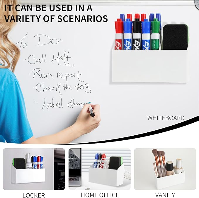 Lingshare Acrylic Magnetic Dry Erase Marker Holder - Image 6