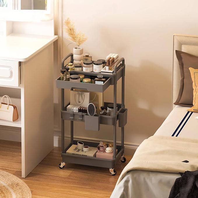3 Tier Rolling Utility Cart - Image 9