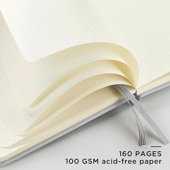 &And Per Se Dotted Journal Notebook, A5 Hardcover Leather Dotted Journal - Image 4