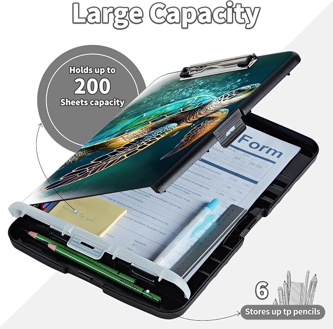 Clipboard with Storage, Clip Boards 8.5X11 with Storage & Pen Holder, Heavy - Image 7