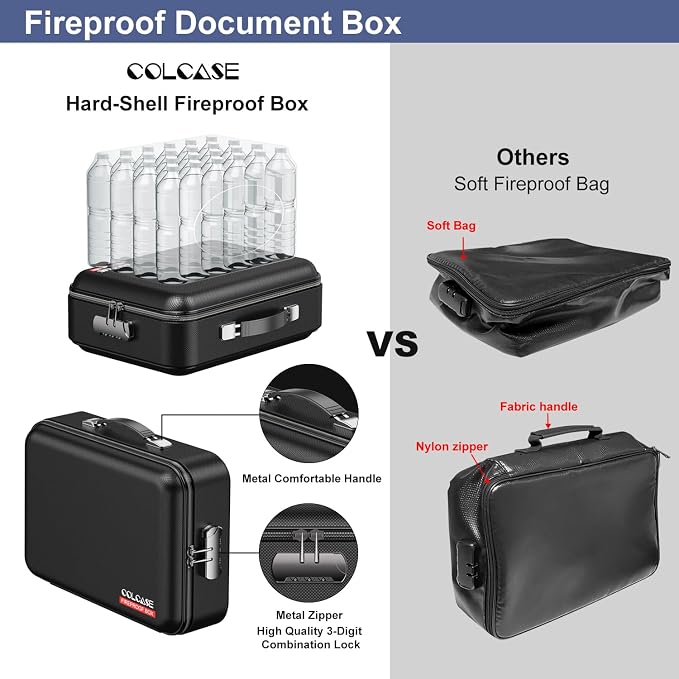 COLCASE Fireproof Document Box - Image 3