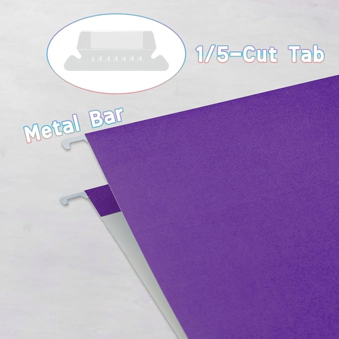 50 Packs Hanging File Folders - Image 3